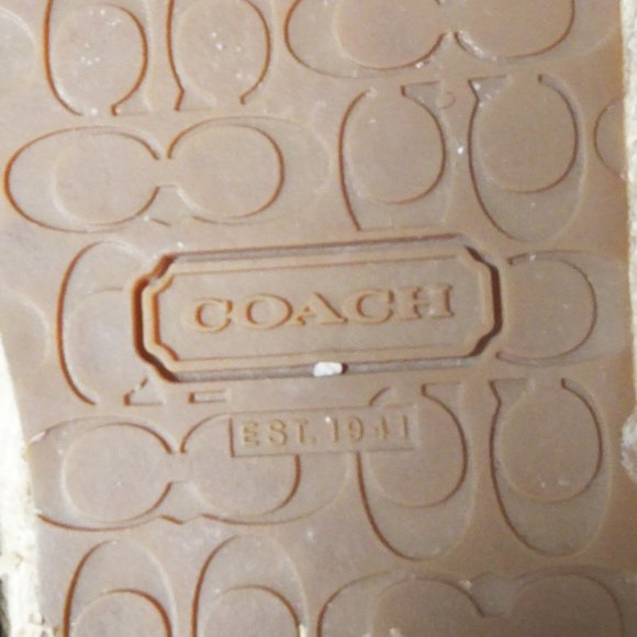 Coach Mellow Blue Canvas Espadrille Flats 9 - Picture 10 of 10